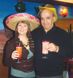 Ann with Andrea, the owner of 'Las Delicias' in Coulsdon.