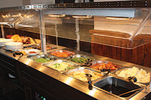 The new carvery bar at The Village Inn.